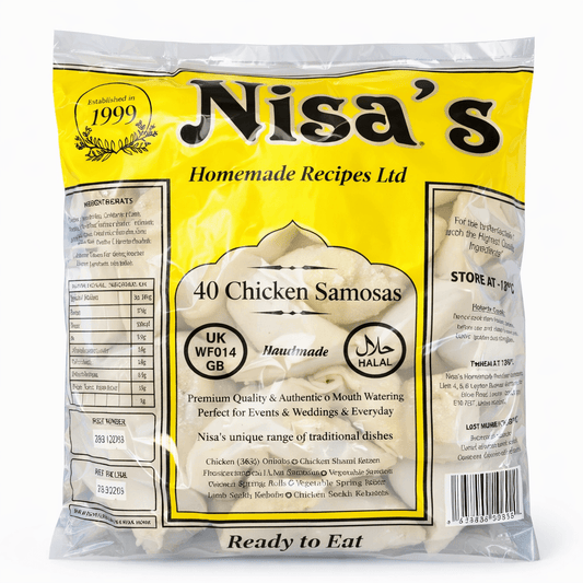 Nisa's 40 Chicken Samosas - Onlinemeatshop.com