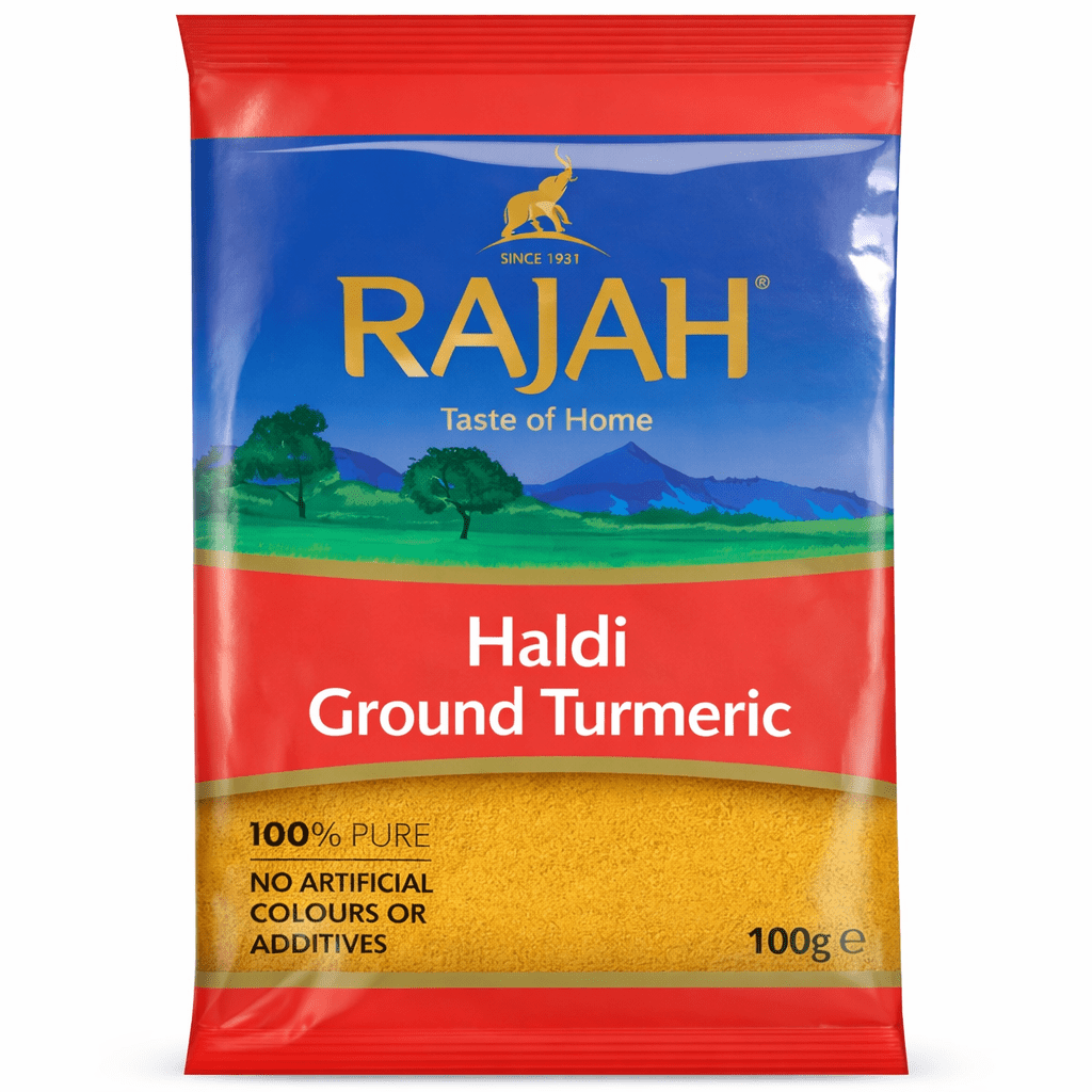Rajah Ground Haldi / Turmeric Powder 100g - Onlinemeatshop.com