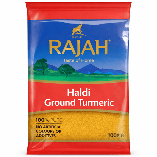 Rajah Ground Haldi / Turmeric Powder 100g - Onlinemeatshop.com