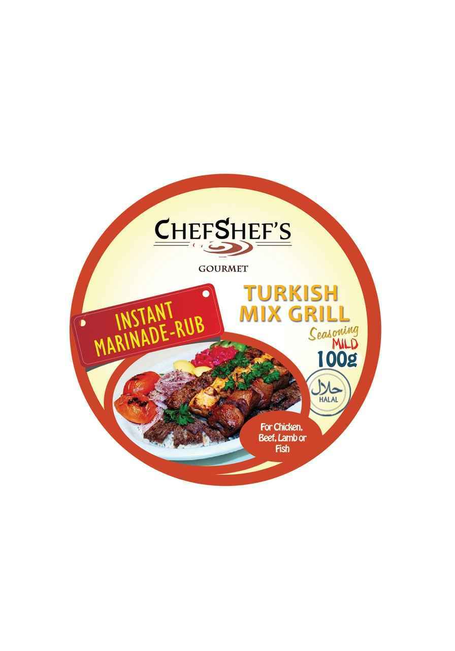 ChefShef's Instant Marinated Rub, Turkish Mix Grill 90g