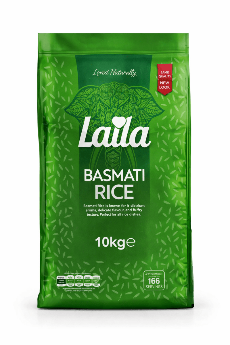 Laila Basmati Rice 10kg - Onlinemeatshop.com