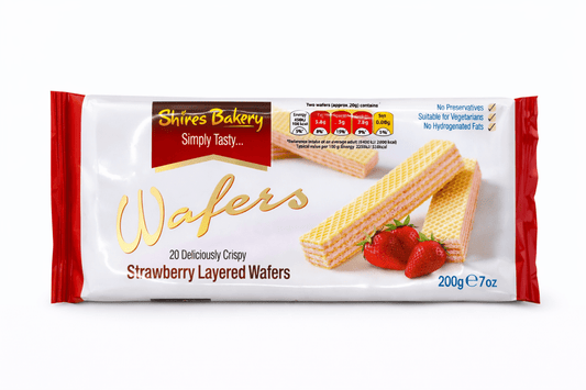 Shires Bakery Strawberry Layered Wafers - Onlinemeatshop.com