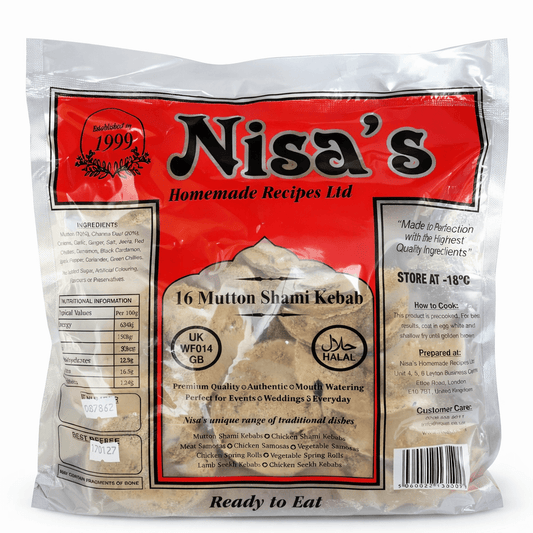 Nisa's 16 Meat Shami Kebab Mutton - Onlinemeatshop.com