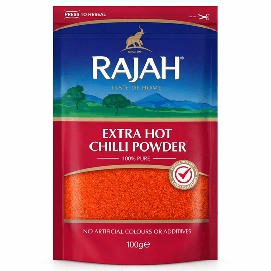 Rajah Extra Hot Chilli Powder 100g - Onlinemeatshop.com