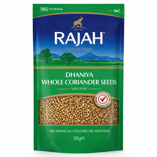Rajah Whole Dhaniya, Coriander Seeds 50g - Onlinemeatshop.com