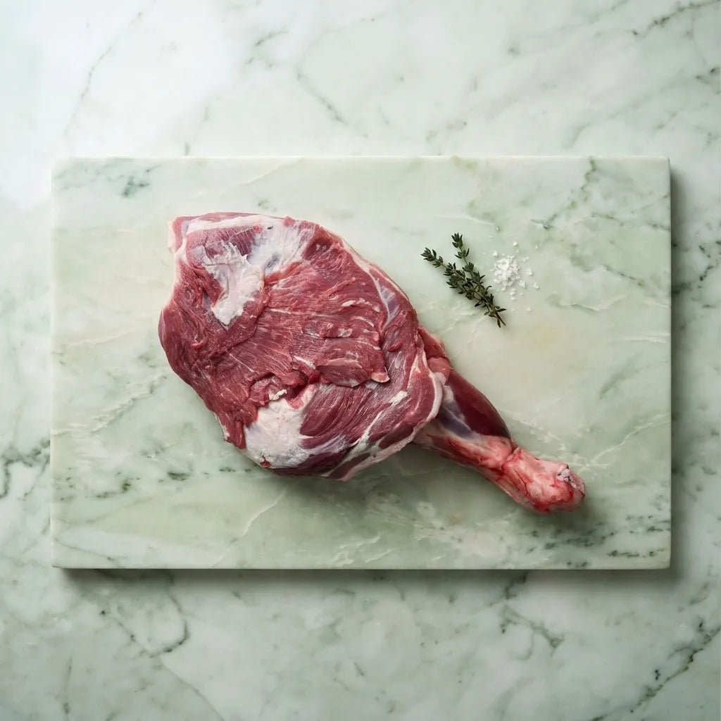 Fresh Halal British Young Goat Whole Shoulder - Red Tractor Approved - Onlinemeatshop.com