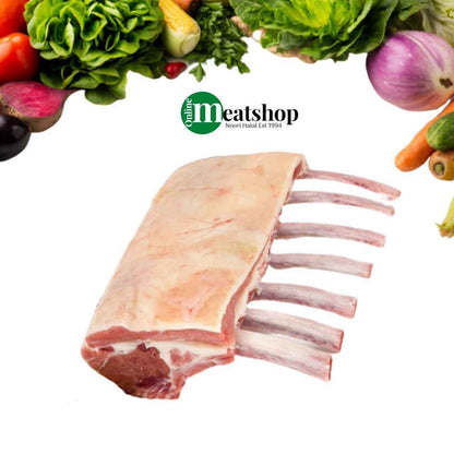 Fresh Halal British Baby Lamb Rack - Front Chop Carré D'agneau