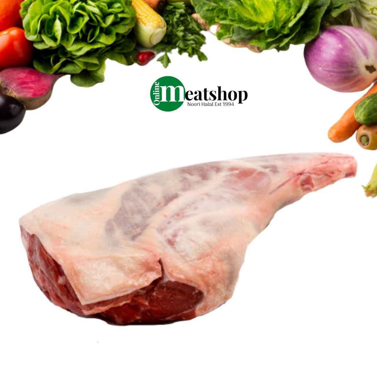 Fresh Halal British Bone-In Leg of Lamb, 1.5-1.8KG