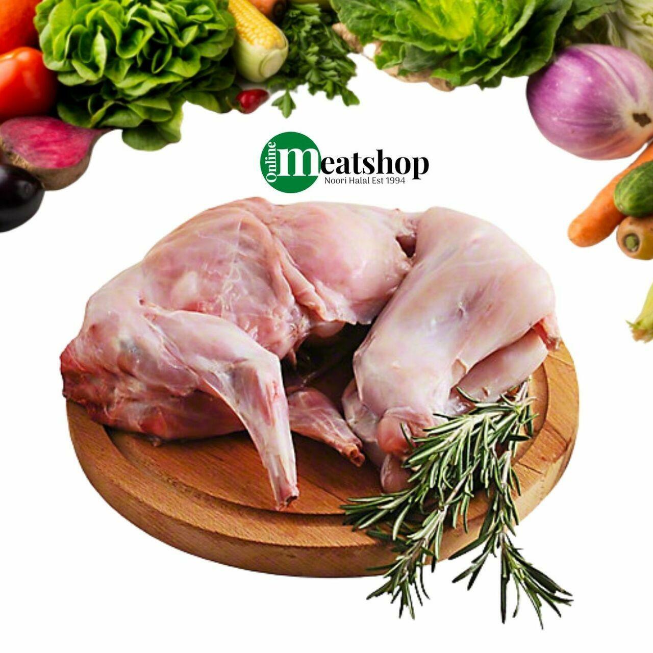 Fresh Halal Rabbit 1.2-1.5KG