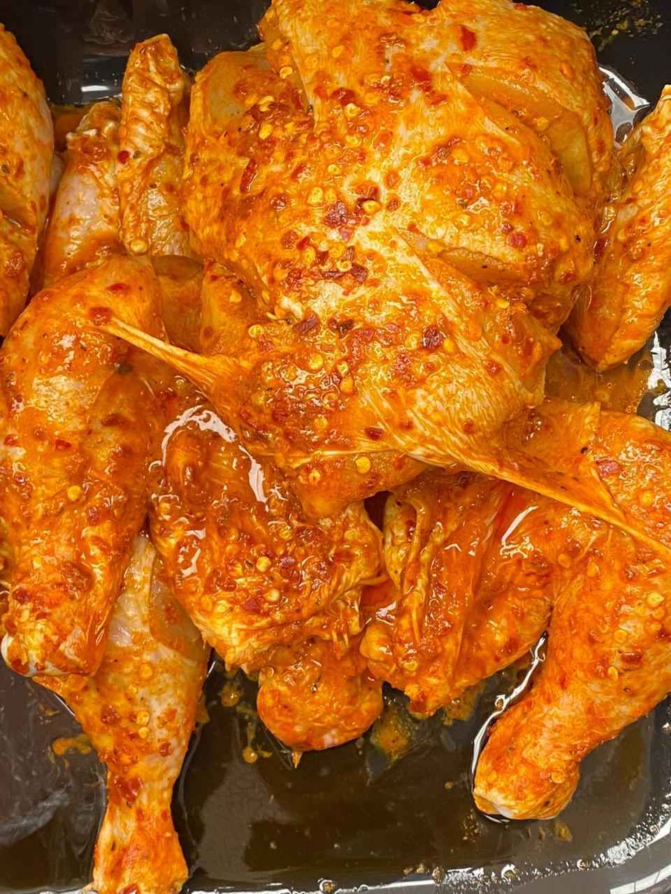 Seasoned Whole Chicken (800g–1kg) – Halal, In - House Marinated - Onlinemeatshop.com