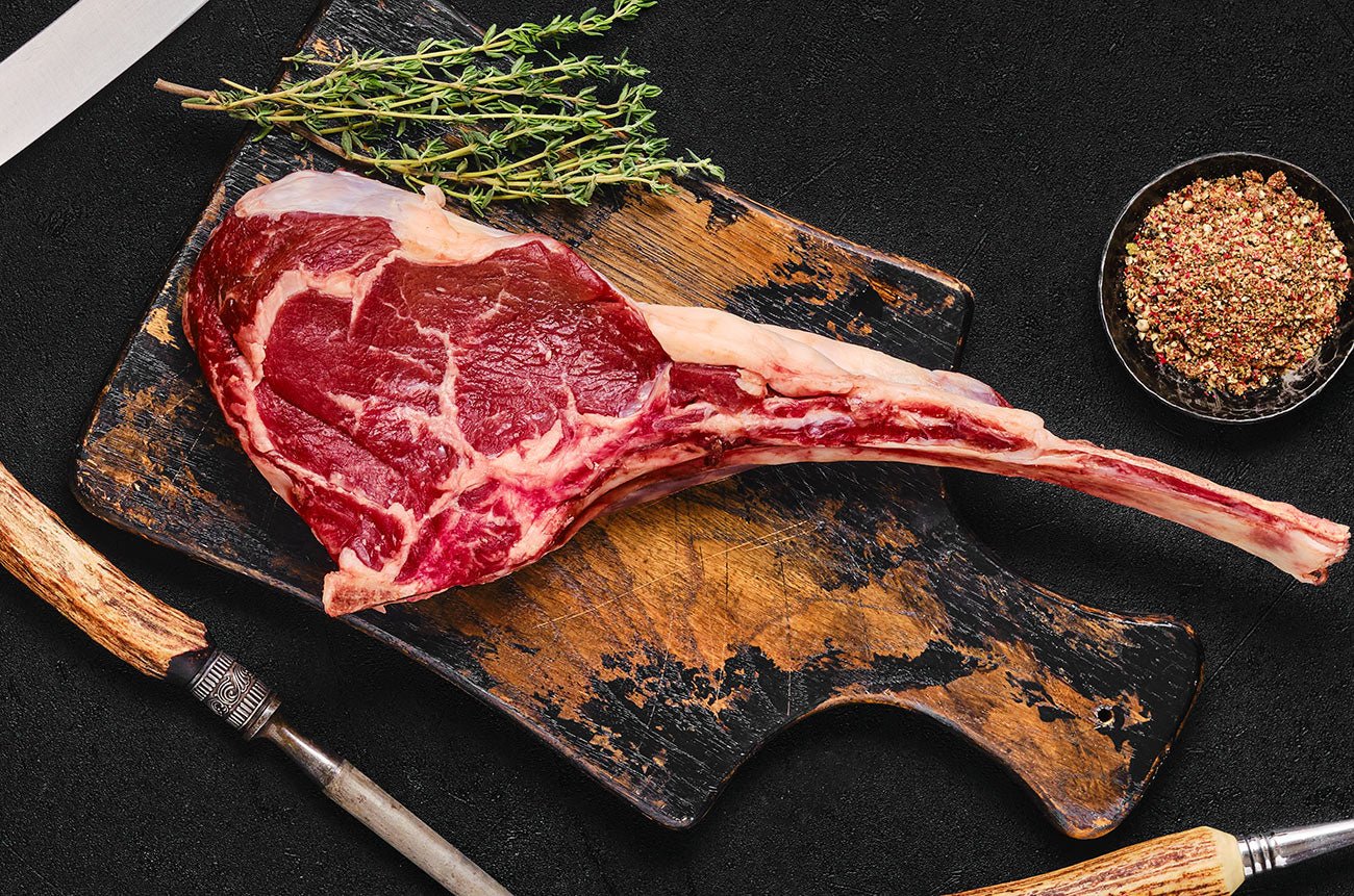 Grass Fed Beef Tomahawk Steak 800g