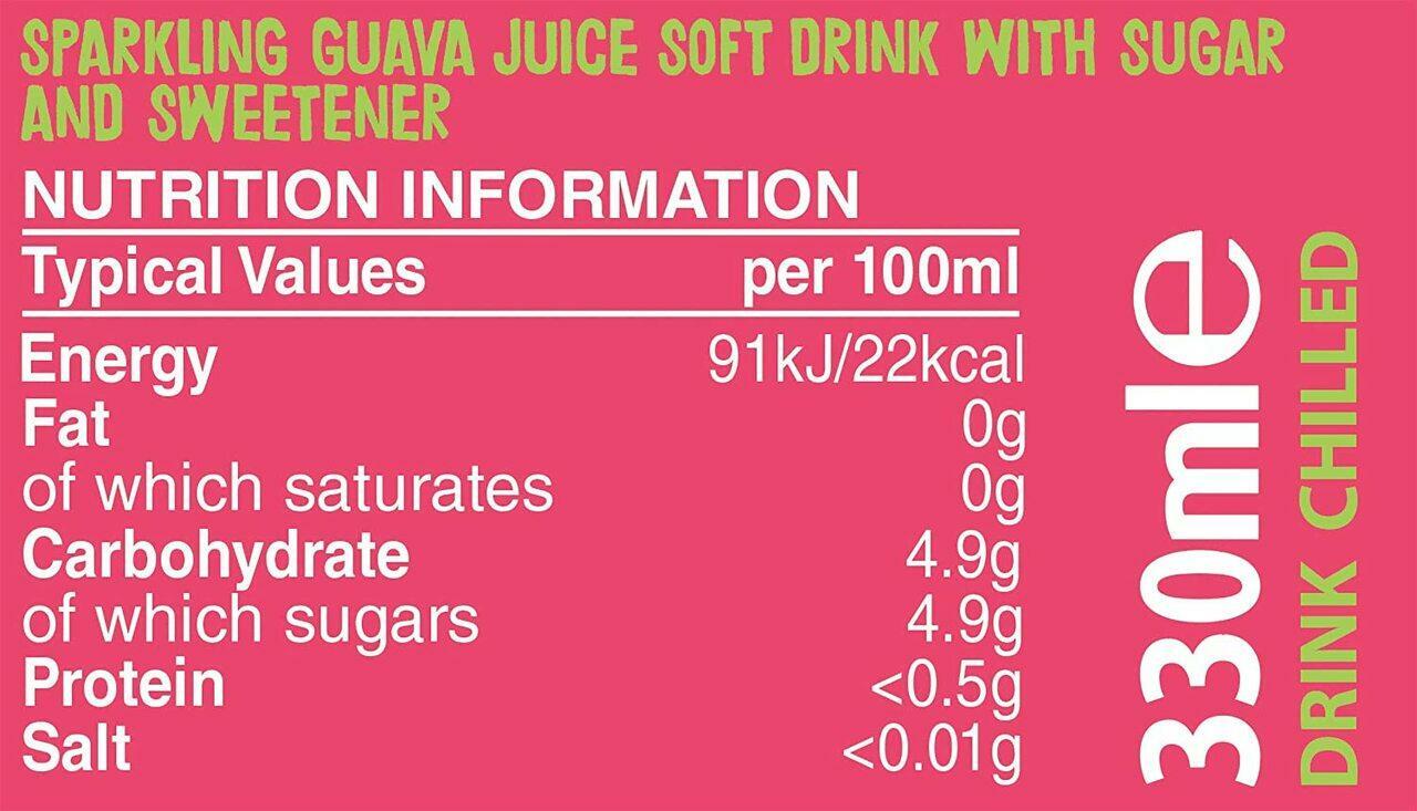 Rubicon Sparkling Guava Juice Drink 330ml x 24 Cans