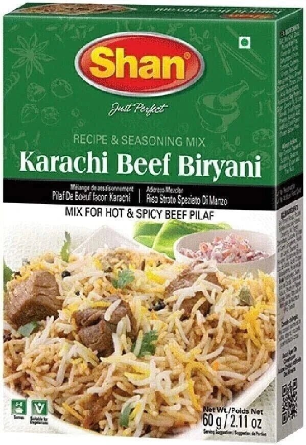 Shan Karachi Beef Biryani 60G - Onlinemeatshop.com