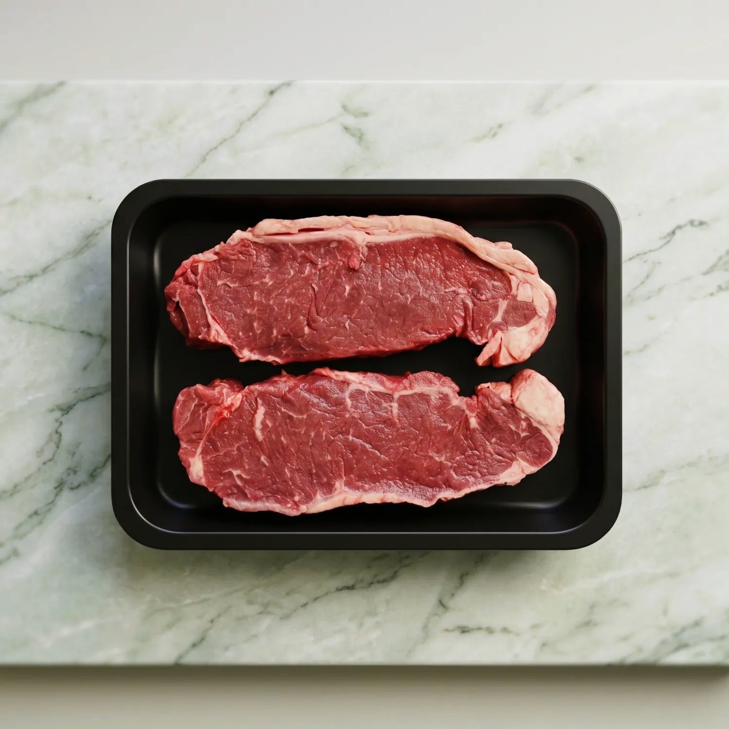 Fresh Halal British Angus Beef Striploin - Premium, Grass Fed, Dry Aged