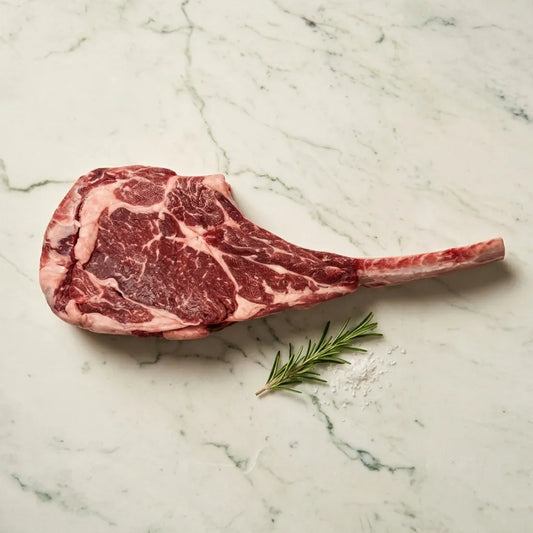 Fresh Halal British Angus Beef Tomahawk Steak - Premium, Grass Fed