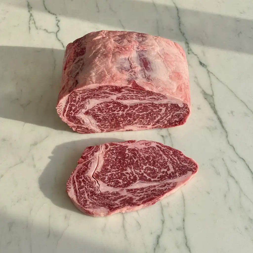 Fresh Halal Australian Wagyu Ribeye BMS 8-9+ - Onlinemeatshop.com