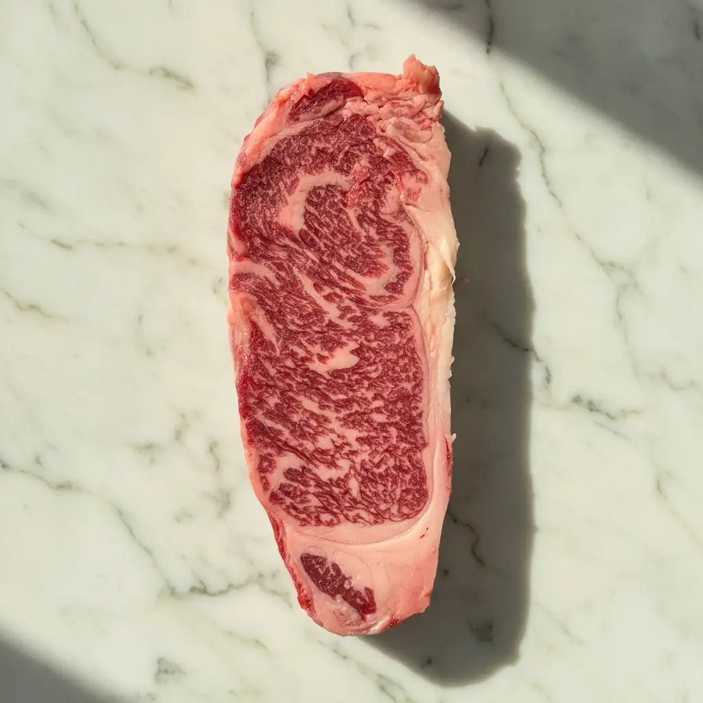 Fresh Halal Austrialan Wagyu Striploin - 6-7 BSM - Onlinemeatshop.com