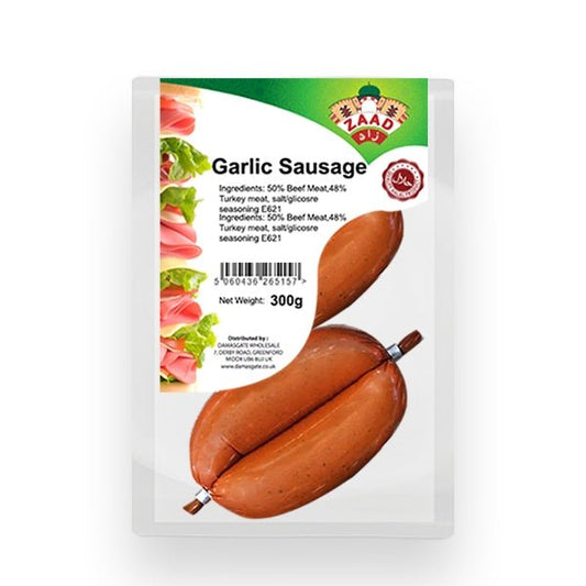 Zaad Garlic Sausage (300g) - Onlinemeatshop.com