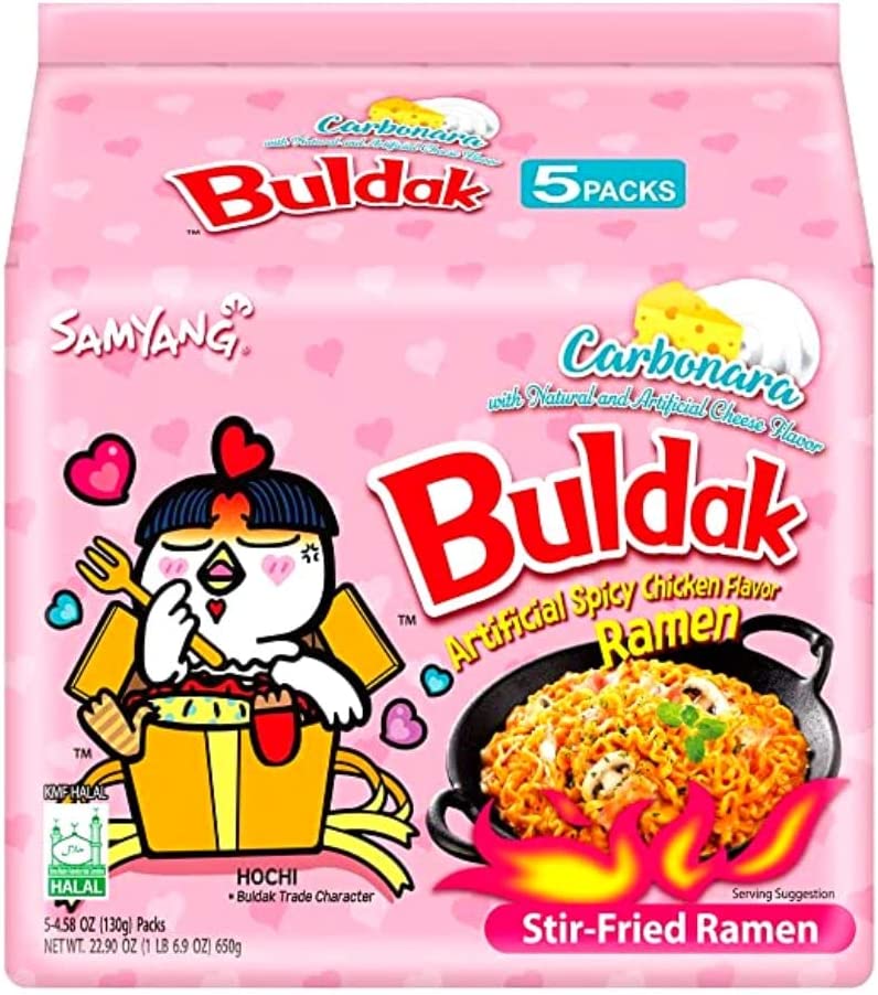 Samyang Hot Chicken Flavour Buldak Noodles Carbonara