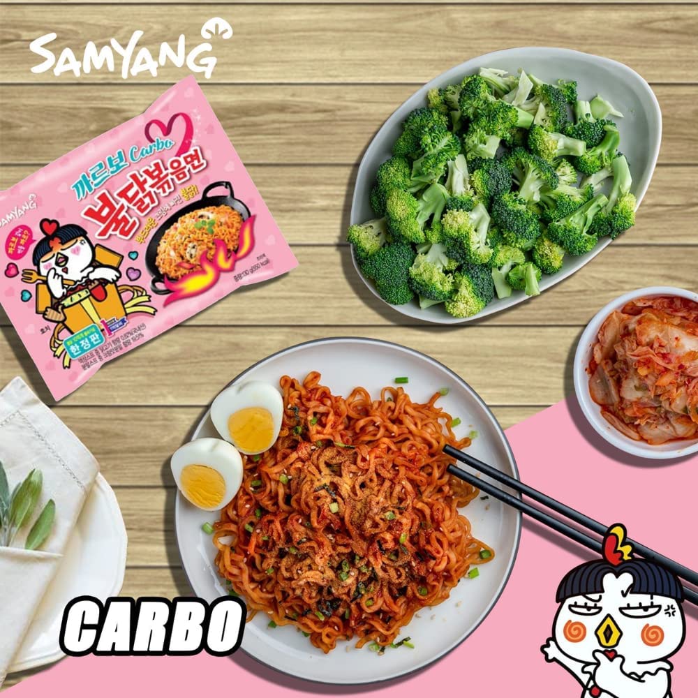 Samyang Hot Chicken Flavour Buldak Noodles Carbonara