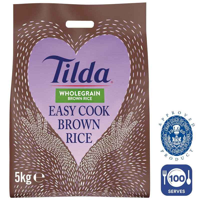 Tilda Easy Cook Wholegrain Brown Rice - 5kg