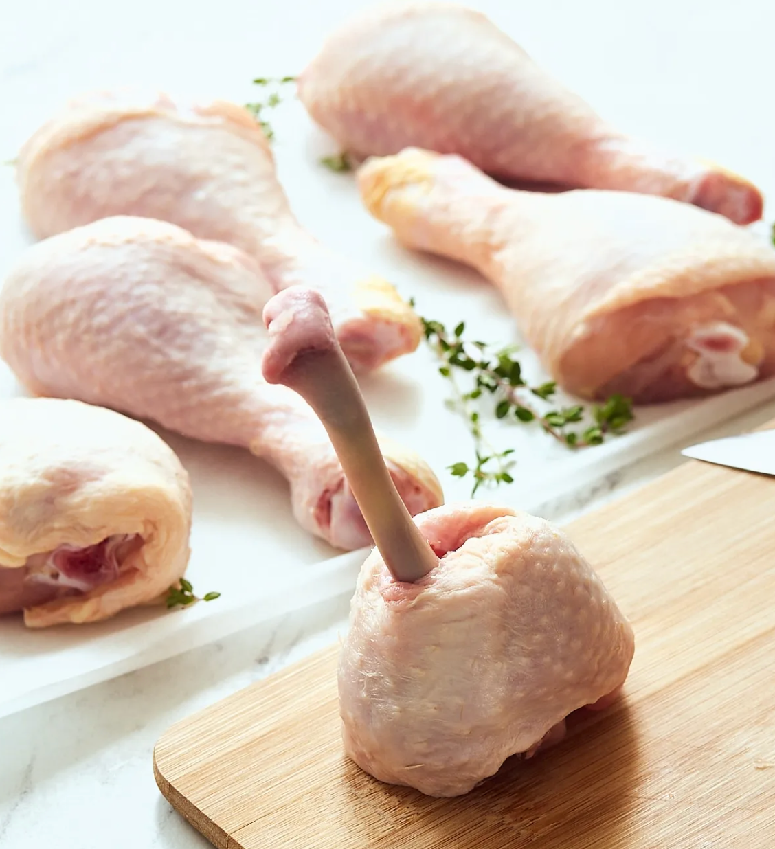 Fresh British Halal Chicken Frenched Drumsticks - Lollipoped 1Kg