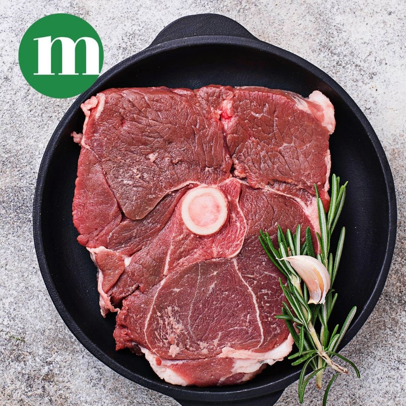 Fresh Halal British Mutton, Henrys – Bone in Leg Steak , Traditional Roast & Grill - 1KG