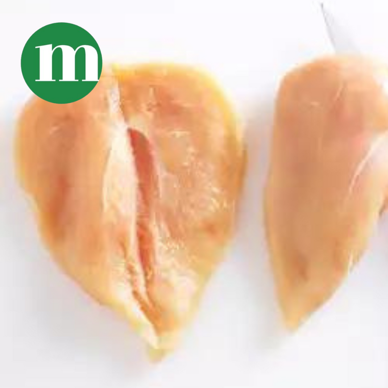 Fresh Halal Chicken Butterfly Breast Boneless Without Skin - 1KG