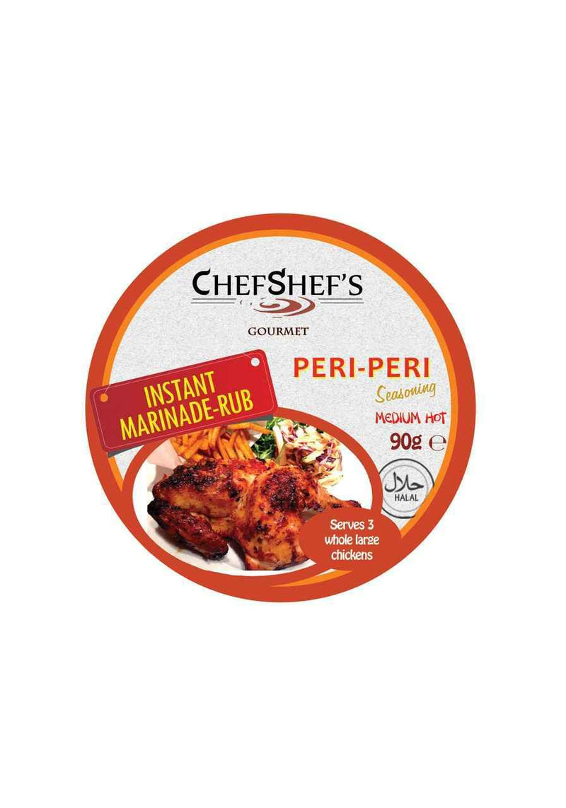 ChefShef's Instant Marinated Rub, Peri-Peri 90g
