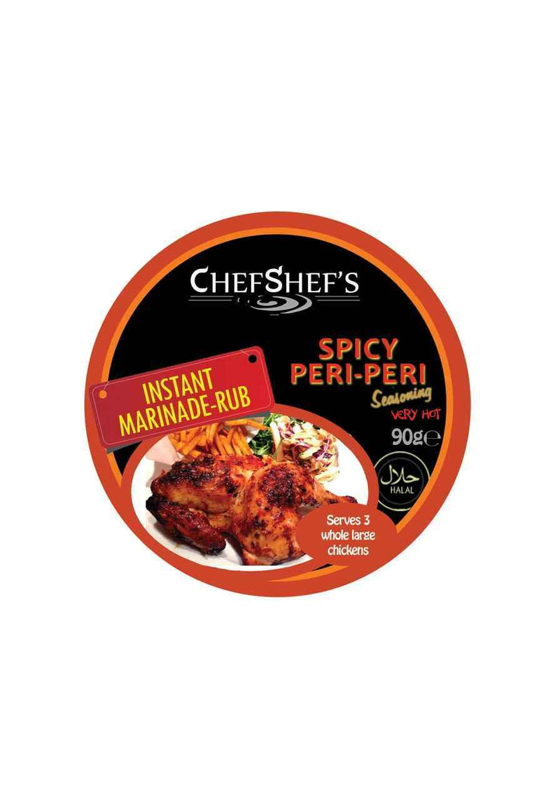 ChefShef's Instant Marinated Rub, Spicy Peri- Peri 90g