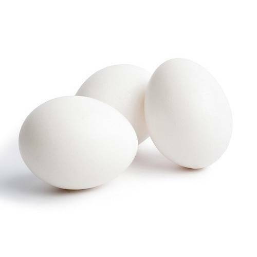 Fresh Medium English White Eggs - 6 Eggs