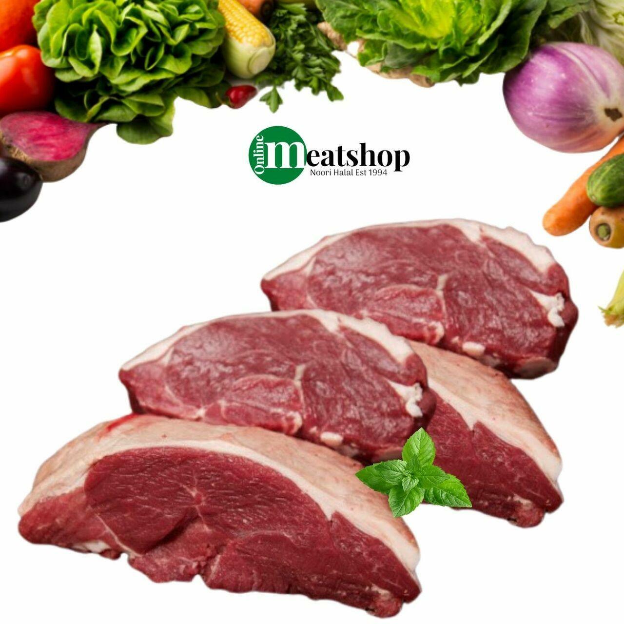 Fresh Halal British Mutton Chump Bone - out, Prime Cut 1Kg - Onlinemeatshop.com