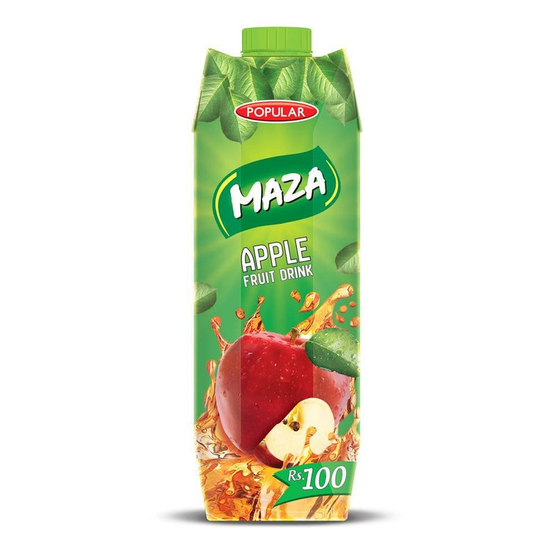 Popular Maza Apple Fruit Drink - 1L x 6