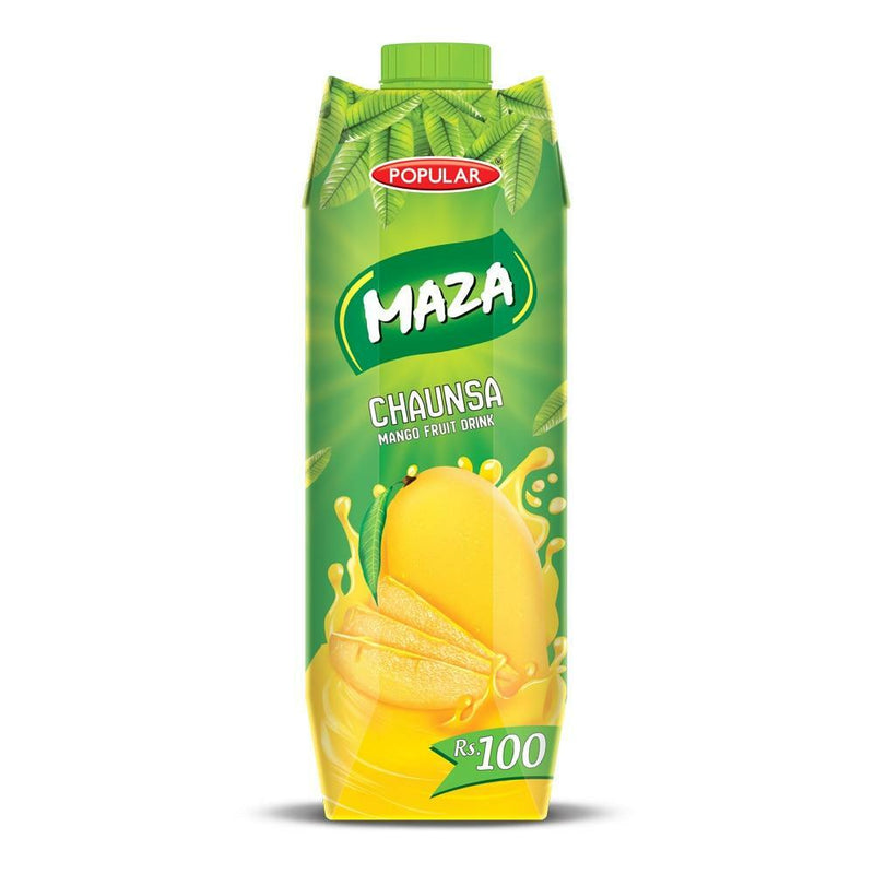 Popular Maza Chaunsa Mango Fruit Drink - 1L x 6