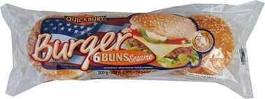 Quickbury Sesame  Burger Bun - 6 Pieces