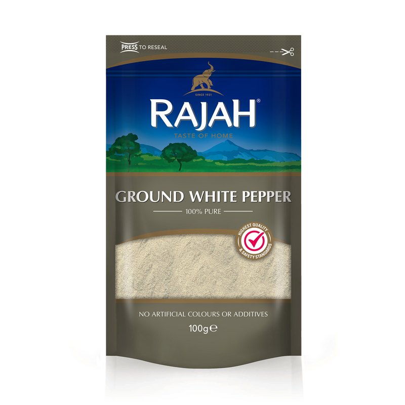 Rajah Ground White Pepper 100g