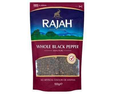 Rajah Whole Black Pepper 100g