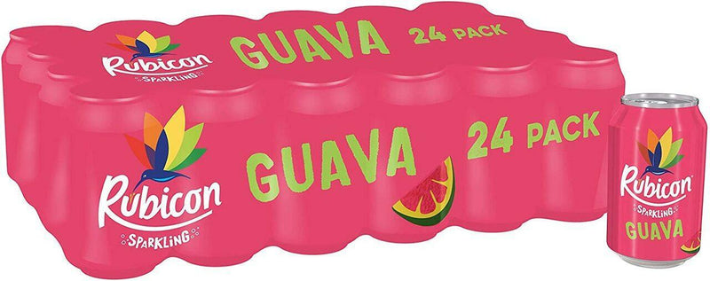 Rubicon Sparkling Guava Juice Drink 330ml x 24 Cans
