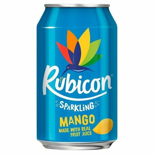 Rubicon Sparkling Mango Juice Drink 330ml  x 24 Cans