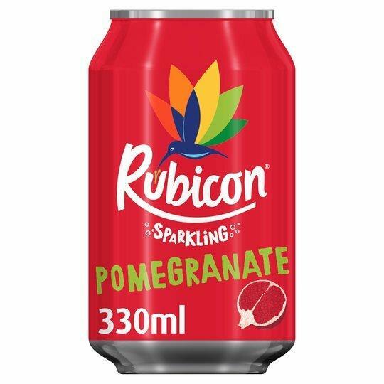 Rubicon Sparkling Pomegranate Fruit Juice Drink 330ml  x 24 Cans