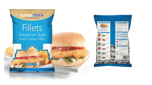 Super Chicks American Chicken Fillet Burger 1KG